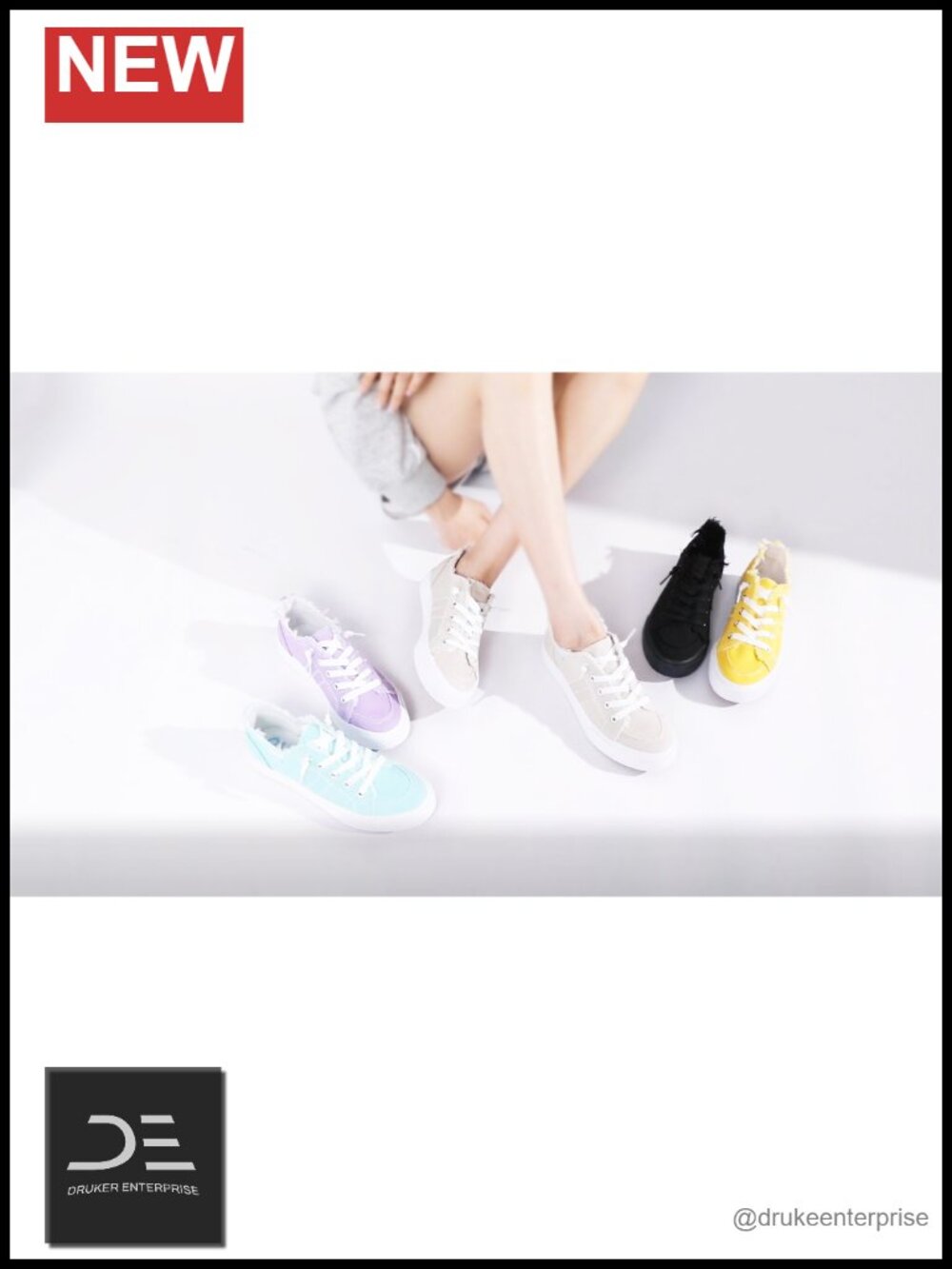 Women's Canvas Slip-On Fashion Sneakers - Breathable Comfort - Picture 5 of 5